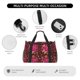 thumbnail image 4 of Fotbe Golden Snowflakes And And Butterflies Bolsa de Viaje con Estampado, Bolsa de Fin de Semana para Mujer con Compartimento para Zapatos, Bolsa de Gimnasio con Bolsillo Húmedo, 4 of 7