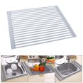 thumbnail image 3 of Estante de secado de platos multifuncional sobre el fregadero Escurridor de platos de cocina multiusos Estante de accesorios de cocina Organizador de Los 42x35cm Macarena Cesta del fregadero de cocina, 3 of 8