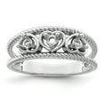 thumbnail image 7 of Sterling Silver Rhodium-plated Family Jewelry Mounting QXMR65/3SSM-10, 7 of 7