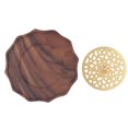 thumbnail image 1 of Wood Tea Pot Holder, Kungfu Tea Cup Coaster Handmade Compact  for Home, 1 of 8