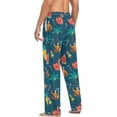 thumbnail image 6 of Blue Penguins Christmas Pajama Pants Mens Lounge Pants Casual Men Pajama Bottoms with Pockets Drawstring, 6 of 7