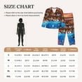 thumbnail image 6 of Kll Animals On Noah'S Ark Print Women'S Long Sleeve Pajamas With Pants Sleepwear Loungewear 2 Set-Xx-Large, 6 of 9