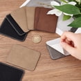 thumbnail image 3 of 9PCS Rectangular Blank Hat Patches (Black Coconut Brown Coffee 3.5x2.5 inch) Sew on Leather Patch Label Tags Leatherette Patch Garment Clothing Labels for Hat Scarf Jeans Dolls DIY, 3 of 7