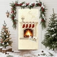 thumbnail image 3 of Portada de puerta de Navidad Estereoscópica, cortina de puerta de Navidad, decoración de puerta y pared de Navidad, festival de Navidad, cortina de puerta de estilo bordado, decoración de fiesta de, 3 of 7