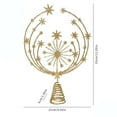 thumbnail image 5 of InsCrazy Christmas Gold Snowflake Tree Topper 13in/33cm Snowflake Shape Xmas Tree Top Ornaments Christmas Decorations Indoor Home Decor Party Supplies, 5 of 7