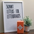 thumbnail image 1 of Skinny Letterboard Letters Only Set No Board Included With Rae Dunn Inspired Font Perfect Farmhouse Decor Accessory For Changeable Felt Letter Boards, 2 Inch Black Letters Numbers Symbols Only, 1 of 2