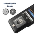 thumbnail image 3 of Entronix Wallet Case Compatible with iPhone 13, 6-Slot Card Holder Flip Cover, Black, 3 of 6