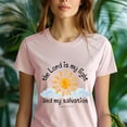 thumbnail image 5 of The Lord Is My Light T-Shirt – Psalm 27:1 Christian Sun and Cloud Tee, Maroon, Size S, 5 of 6