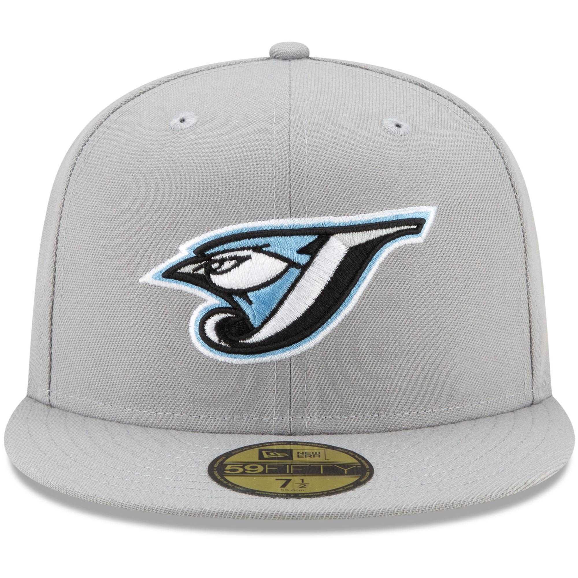 Toronto Blue Jays New Era 30th Season Cooperstown Collection Sky Blue Undervisor 59fifty Fitted Hat Gray Walmart Com Walmart Com