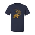 thumbnail image 2 of Cute Elephant Love Imagine Inspirational/Christian Men's Graphic T-Shirt, Navy, Small, 2 of 3