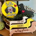 thumbnail image 4 of HAHDAXIA Christmas Decor, 8PC Christmas Tiered Tray Decor Set, Merry Christmas Gnomes Santa Snowflake Wooden Signs Decor, Rustic Farmhouse Tray Sets for Kitchen Home Table Mini Decor Holiday, 4 of 7