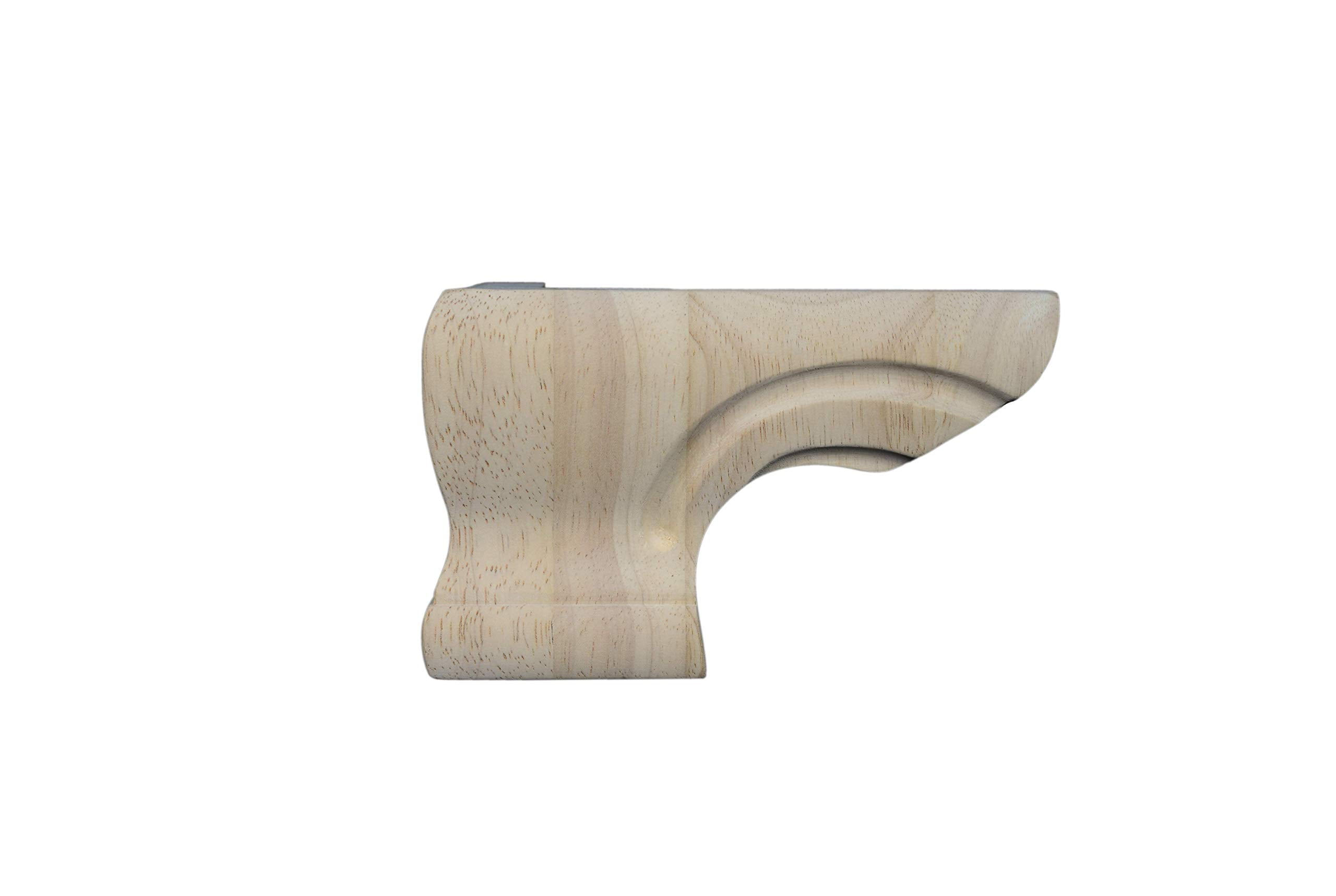 BingLTD 6 1/2" Unfinished Hardwood Sofa Legs Set of 4 (TPFPPEDC