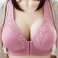 thumbnail image 1 of AMERTEER Women‘s Full Coverage Front Closure Wire Free Back Support Posture Bra, 1 of 9