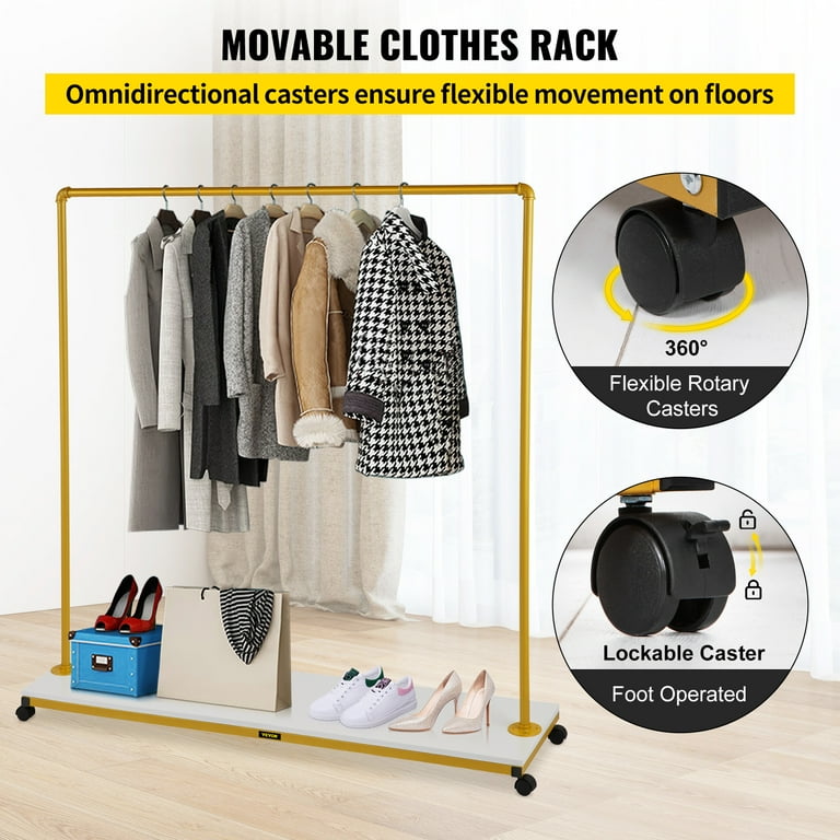 Movable outlet laundry rack