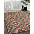 thumbnail image 3 of Ahgly Company Machine Washable Indoor Rectangle Contemporary Brown Red Area Rugs, 2' x 4', 3 of 7