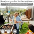 thumbnail image 3 of Ustensiles de Cuisine Qwtwty Brochettes de Barbecue avec Brochettes Réutilisables en Acier Inoxydable avec Accessoires de Barbecue pour Extérieur Brochettes en Métal pour Viande, 3 of 9