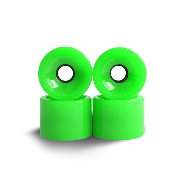 Naiovety 4 Uds. Accesorios para ruedas de patín, componentes profesionales para monopatín, accesorio de rodillo de Color sólido, reemplazo de rodillos patinar Verde Naiovety OD025469-05