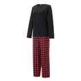 thumbnail image 4 of RUINIXCW Christmas Pajamas for Family Matching Pajamas Set Xmas Jammies Holiday Outfit for Couples Women Men PJS Set Plaid Sleepwear Loungewear, 4 of 10