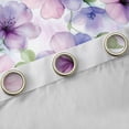 thumbnail image 4 of Homewish Purple Flowers Blackout Curtains Set of 2 (52x84 Each) for Female Men Adults,Spring Garden Window Curtains,Chic Floral Blossoms Curtains and Drapes,Breathable Home Decor, 4 of 6