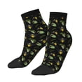 thumbnail image 2 of Bingfone Bee Floral Design Patterned Men'S Women'S Casual Cotton Socks, 2 of 9