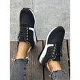 thumbnail image 6 of AUDeals Women's Wedge Sneakers Lace Up Platform Shoes Lightweight Non Slip Fashion Walking Casual Shoes, 6 of 9