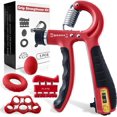 thumbnail image 1 of FLYFE Grip Strength Trainer Kit (5 Pack), Forearm Strengthener, Hand Squeezer Adjustable Resistance, Finger Stretcher, Grip Ring, Relief Ball and Finger Exerciser for Men and Women, Injury Recovery, 1 of 5