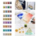 thumbnail image 2 of Gold Foil Flakes for Nail Art and Resin Crafts Dazzling Foil Paper Sparkling Gold Silver Flakes for Craft Enthusiasts stellar purple, 2 of 4