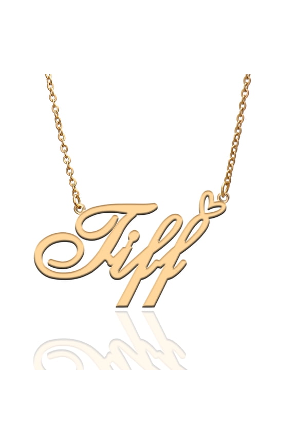 Crybaby Custom Name Necklace Customized Personalized Plated Name Necklace for Mother Daughter Friendship Women Valentine's Day Christmas Birthday New Year Gold