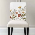 thumbnail image 3 of Daisy Flowers Chair Covers Set of 1 Plants Chair Back Covers Stretch Removable Washable Slipcovers Protector for Dining Room Kitchen Party Decor, 3 of 5