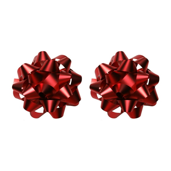 Chanana Gift Box Decorative Ball Flower, Packaging 2 Pieces Pull Bow for Gift Wrapping Gift Bows Pull Bow With Ribbon for Wedding Gift Baskets, 4.72 Inch Red