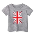 thumbnail image 3 of TAIAOJING T-Shirts Polyvalents Garçon Fille Impression Manches Courtes Col Rond T-Shirts Haut Drapeau Vintage pour Nourrisson à Adolescent Coupe Décontractée Léger Tenue Quotidienne, 3 of 3