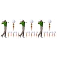 thumbnail image 5 of Eigraketly 15 piezas de pelota de Golf Tee Nail profesional mujer cuerpo en forma de estabilizador soporte Golf Tees soporte de fijación ajuste Type1, 5 of 5
