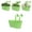 Green1, variant on Hanging Flower Pots, Metal Iron Wall Planter Indoor/Outdoor for Railing Fence Balcony Garden Home Decoration with Detachable Hooks Holders 10 Inches
