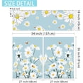 thumbnail image 4 of 3 Pack Daisy Kitchen Curtains 54x36 inch - Curtains for Bedroom as Kitchen Decor and Spring Decorations for The Home, Daisy Kitchen Curtains and Valances Set, 4 of 5