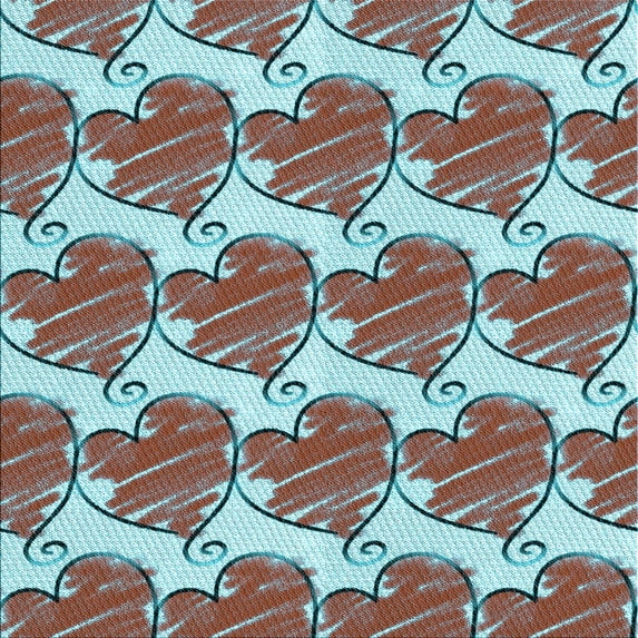 Ahgly Company Indoor Square Patterned SkyBlue Area Rugs, 4' Square