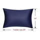 thumbnail image 5 of PiccoCasa 2 Pcs Funda de Almohada de Satén con Cremallera, Saten de Seda No Estándar, Color Marino, 5 of 7
