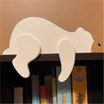 thumbnail image 5 of PVC Bear Ornament PVC Bear Ornaments Wooden Bear Desktop Ornament for Bookshelf and Fireplace B, 5 of 5