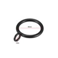 thumbnail image 2 of Curtain Rings Metal 1 Inch Inner Dia Drapery Ring for Curtain Rods Black 24 Pcs, 2 of 3