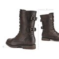 thumbnail image 3 of Bota DREAM PAIRS TERRAN Militar de Media Caña con Cordones Marrón 8.5, 3 of 7