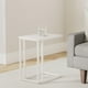 thumbnail image 2 of Mesa auxiliar VASAGLE, bandeja para TV en forma de C con ruedas giratorias, color crema, 2 of 8