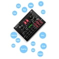 thumbnail image 2 of Yeacher V8X Pro Live Sound Card 15 Sound Effects Microphone Set Audio Recording Equipments (Black), 2 of 8