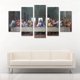 thumbnail image 2 of Juego de Cuadros Decorativos, La Última Cena de Da Vinci, 5 Piezas, Ideal para Sala y Comedor, 150x80cm, 2 of 5