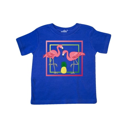 

Inktastic Flamingos And Pineapple Gift Toddler Boy or Toddler Girl T-Shirt