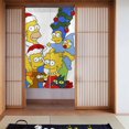thumbnail image 1 of Cortina de puerta semiopaca con patrón de patchwork de dos piezas de Los Simpsons, cortinas opacas decorativas para dormitorio, sala de estar, decoración de habitación de niños, 34 x 56 pulgadas,, 1 of 7