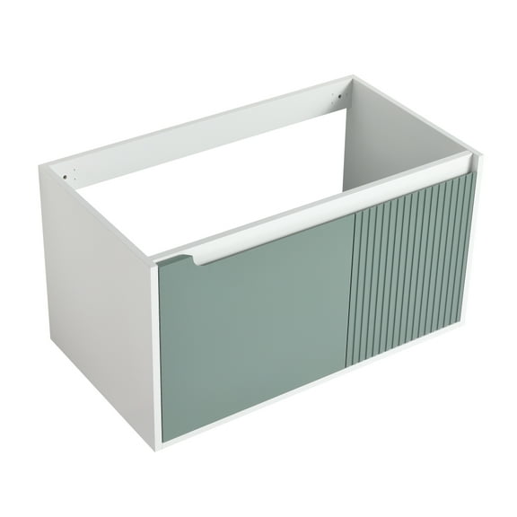 36'' Floating Wall-Mounted Bathroom Vanity & Soft-Close Cabinet Door(Only Vanity ,without Basin)