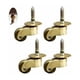 thumbnail image 1 of Mueble de fácil instalación con ruedas giratorias de latón macizo con acabado lacado pulido y sofá, para uso doméstico, oficina, supermercado, almacén (paquete de 4), 1 of 5