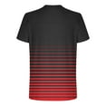 thumbnail image 2 of Men's Short Sleeve T-Shirts Casual Summer Crewneck Tops Moisture-Wicking Lightweight Workout Sport Tees (2XL, Red #A), 2 of 5