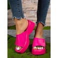 thumbnail image 4 of Women Minimalist Flatform Slide Sandals  Funky Sandals, 4 of 7