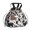 Cow Print Pattern, variant on Cow and Heart White Pattern Drawstring Insulated Lunch Bag for Women, Stain-Resistant Large Lunch Tote with Multi-Pockets for Work Office