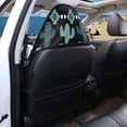 thumbnail image 5 of Uourmeti Teal Cactus Geometric Pattern Sweat Carseat Protector Universal Terry Cloth Car Seat Cover, Machine Washable Soft Car Seat Towel Cover Fit for Trucks Vans SUVs, 5 of 7
